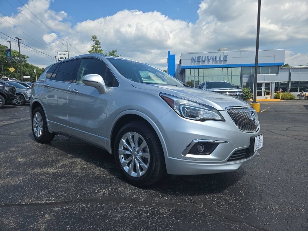 2017 Buick Envision Essence in Galaxy Silver Metallic — front three-quarter view